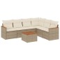 vidaXL 7-tlg. Garten-Sofagarnitur mit Kissen Beige Poly Rattan vidaXL 7-tlg. Garten-Sofagarnitur mit Kissen Beige Poly Rattan