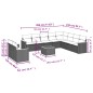 vidaXL 11-tlg. Garten-Sofagarnitur mit Kissen Schwarz Poly Rattan vidaXL 11-tlg. Garten-Sofagarnitur mit Kissen Schwarz Poly Rattan