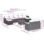 vidaXL 10-tlg. Garten-Sofagarnitur mit Kissen Schwarz Poly Rattan vidaXL 10-tlg. Garten-Sofagarnitur mit Kissen Schwarz Poly Rattan