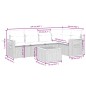 vidaXL 6-tlg. Garten-Sofagarnitur mit Kissen Schwarz Poly Rattan vidaXL 6-tlg. Garten-Sofagarnitur mit Kissen Schwarz Poly Rattan