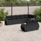 vidaXL 8-tlg. Garten-Sofagarnitur mit Kissen Schwarz Poly Rattan vidaXL 8-tlg. Garten-Sofagarnitur mit Kissen Schwarz Poly Rattan