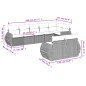 vidaXL 8-tlg. Garten-Sofagarnitur mit Kissen Schwarz Poly Rattan vidaXL 8-tlg. Garten-Sofagarnitur mit Kissen Schwarz Poly Rattan