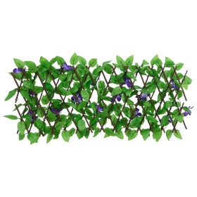 vidaXL Rankgitter mit Künstlichem Efeu Erweiterbar Grün 180x20 cm