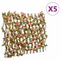 vidaXL Rankgitter mit Künstlichem Efeu 5 Stk. Erweiterbar 180x60 cm vidaXL Rankgitter mit Künstlichem Efeu 5 Stk. Erweiterbar 180x60 cm