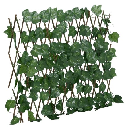 vidaXL Rankgitter mit Künstlichem Weinlaub Erweiterbar Grün 190x60 cm