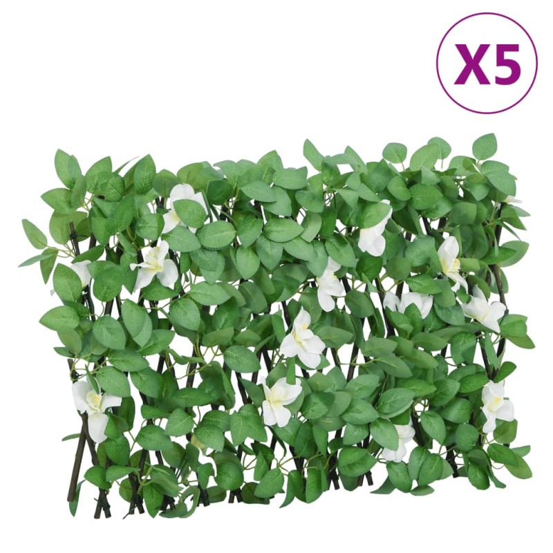 vidaXL Rankgitter mit Künstlichem Efeu 5 Stk. Erweiterbar 180x30 cm vidaXL Rankgitter mit Künstlichem Efeu 5 Stk. Erweiterbar 180x30 cm