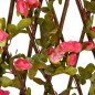 vidaXL Rankgitter mit Künstlichem Efeu Erweiterbar Dunkelrosa 180x60cm vidaXL Rankgitter mit Künstlichem Efeu Erweiterbar Dunkelrosa 180x60cm