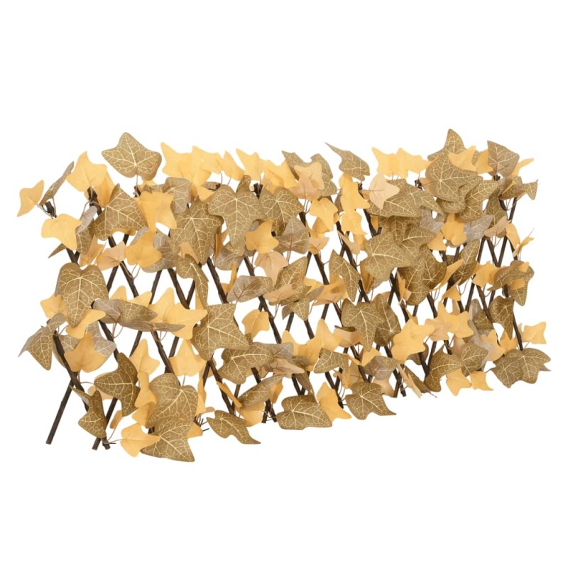 vidaXL Rankgitter mit Künstlichen Ahornblättern Erweiterbar 180x30 cm vidaXL Rankgitter mit Künstlichen Ahornblättern Erweiterbar 180x30 cm