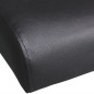 Schlafsofa mit 2 Kissen Kunstleder Ausziehbar Schwarz Schlafsofa mit 2 Kissen Kunstleder Ausziehbar Schwarz