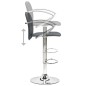 vidaXL Barhocker 2 Stk. Grau Kunstleder vidaXL Barhocker 2 Stk. Grau Kunstleder
