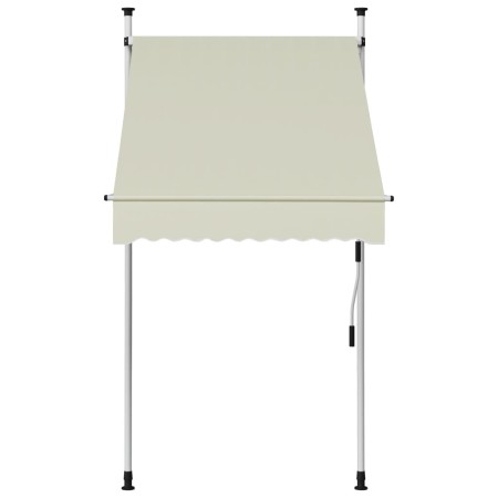 vidaXL Einziehbare Markise Handbetrieben 100 cm Creme