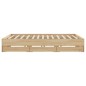 vidaXL Bettgestell mit Schubladen Sonoma-Eiche 160x200cm Holzwerkstoff vidaXL Bettgestell mit Schubladen Sonoma-Eiche 160x200cm Holzwerkstoff