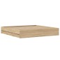 vidaXL Bettgestell mit Schubladen Sonoma-Eiche 160x200cm Holzwerkstoff vidaXL Bettgestell mit Schubladen Sonoma-Eiche 160x200cm Holzwerkstoff