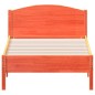 vidaXL Massivholzbett ohne Matratze Wachsbraun 75x190 cm Kiefernholz vidaXL Massivholzbett ohne Matratze Wachsbraun 75x190 cm Kiefernholz