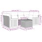 vidaXL 7-tlg. Garten-Sofagarnitur mit Kissen Schwarz Poly Rattan vidaXL 7-tlg. Garten-Sofagarnitur mit Kissen Schwarz Poly Rattan