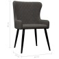 vidaXL Esszimmerstühle 2 Stk. Grau Samt vidaXL Esszimmerstühle 2 Stk. Grau Samt