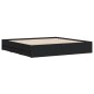 vidaXL Bettgestell mit Schubladen Schwarz 160x200 cm Holzwerkstoff vidaXL Bettgestell mit Schubladen Schwarz 160x200 cm Holzwerkstoff