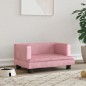 vidaXL Hundebett Rosa 60x40x30 cm Samt vidaXL Hundebett Rosa 60x40x30 cm Samt