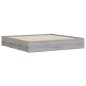 vidaXL Bettgestell mit Schubladen Grau Sonoma 160x200 cm Holzwerkstoff vidaXL Bettgestell mit Schubladen Grau Sonoma 160x200 cm Holzwerkstoff