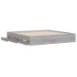vidaXL Bettgestell mit Schubladen Grau Sonoma 160x200 cm Holzwerkstoff vidaXL Bettgestell mit Schubladen Grau Sonoma 160x200 cm Holzwerkstoff
