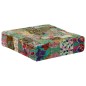 Pouf Flickwerk Quadrat Baumwolle Handgefertigt 50×50×12 cm Grün Pouf Flickwerk Quadrat Baumwolle Handgefertigt 50×50×12 cm Grün