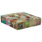 Pouf Flickwerk Quadrat Baumwolle Handgefertigt 50×50×12 cm Grün Pouf Flickwerk Quadrat Baumwolle Handgefertigt 50×50×12 cm Grün