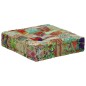 Pouf Flickwerk Quadrat Baumwolle Handgefertigt 50×50×12 cm Grün Pouf Flickwerk Quadrat Baumwolle Handgefertigt 50×50×12 cm Grün