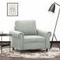 vidaXL Sessel Hellgrau 60 cm Samt vidaXL Sessel Hellgrau 60 cm Samt