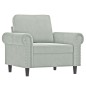 vidaXL Sessel Hellgrau 60 cm Samt vidaXL Sessel Hellgrau 60 cm Samt