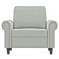 vidaXL Sessel Hellgrau 60 cm Samt vidaXL Sessel Hellgrau 60 cm Samt
