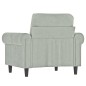vidaXL Sessel Hellgrau 60 cm Samt vidaXL Sessel Hellgrau 60 cm Samt