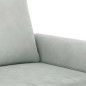 vidaXL Sessel Hellgrau 60 cm Samt vidaXL Sessel Hellgrau 60 cm Samt