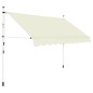 vidaXL Einziehbare Markise Handbetrieben 250 cm Cremeweiß vidaXL Einziehbare Markise Handbetrieben 250 cm Cremeweiß