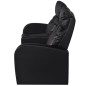 Relaxsessel 2-Sitzer mit LED Kunstleder Schwarz Relaxsessel 2-Sitzer mit LED Kunstleder Schwarz