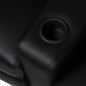 Relaxsessel 2-Sitzer mit LED Kunstleder Schwarz Relaxsessel 2-Sitzer mit LED Kunstleder Schwarz
