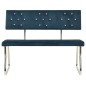 Sitzbank 110 cm Blau Samt Sitzbank 110 cm Blau Samt