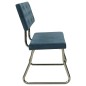 Sitzbank 110 cm Blau Samt Sitzbank 110 cm Blau Samt