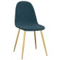 Esszimmerstühle 2 Stk. Blau Samt Esszimmerstühle 2 Stk. Blau Samt