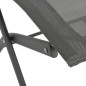 vidaXL Klappbare Stühle für Außenbereich 4 Stk. Grau Stahl und Textilene vidaXL Klappbare Stühle für Außenbereich 4 Stk. Grau Stahl und Textilene