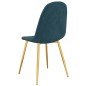 Esszimmerstühle 2 Stk. Blau Samt Esszimmerstühle 2 Stk. Blau Samt
