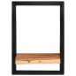 vidaXL Wandregale 2 Stk. 25x25x35 cm Massivholz Akazie und Stahl vidaXL Wandregale 2 Stk. 25x25x35 cm Massivholz Akazie und Stahl