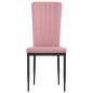 Esszimmerstühle 2 Stk. Rosa Samt Esszimmerstühle 2 Stk. Rosa Samt