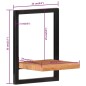 vidaXL Wandregale 2 Stk. 25x25x35 cm Massivholz Akazie und Stahl vidaXL Wandregale 2 Stk. 25x25x35 cm Massivholz Akazie und Stahl