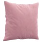 vidaXL 3-Sitzer-Sofa mit Zierkissen Rosa 180 cm Samt vidaXL 3-Sitzer-Sofa mit Zierkissen Rosa 180 cm Samt