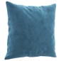 vidaXL 3-Sitzer-Sofa mit Zierkissen Blau 180 cm Samt vidaXL 3-Sitzer-Sofa mit Zierkissen Blau 180 cm Samt