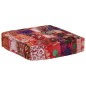 Pouf Flickwerk Quadrat Baumwolle Handgefertigt 50×50×12 cm Rot Pouf Flickwerk Quadrat Baumwolle Handgefertigt 50×50×12 cm Rot