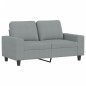 vidaXL 3-tlg. Sofagarnitur Hellgrau Stoff vidaXL 3-tlg. Sofagarnitur Hellgrau Stoff