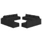 vidaXL 12-tlg. Garten-Lounge-Set mit Kissen Poly Rattan Schwarz vidaXL 12-tlg. Garten-Lounge-Set mit Kissen Poly Rattan Schwarz