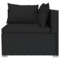 vidaXL 11-tlg. Garten-Lounge-Set mit Kissen Poly Rattan Schwarz vidaXL 11-tlg. Garten-Lounge-Set mit Kissen Poly Rattan Schwarz