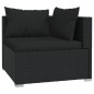 vidaXL 11-tlg. Garten-Lounge-Set mit Kissen Poly Rattan Schwarz vidaXL 11-tlg. Garten-Lounge-Set mit Kissen Poly Rattan Schwarz